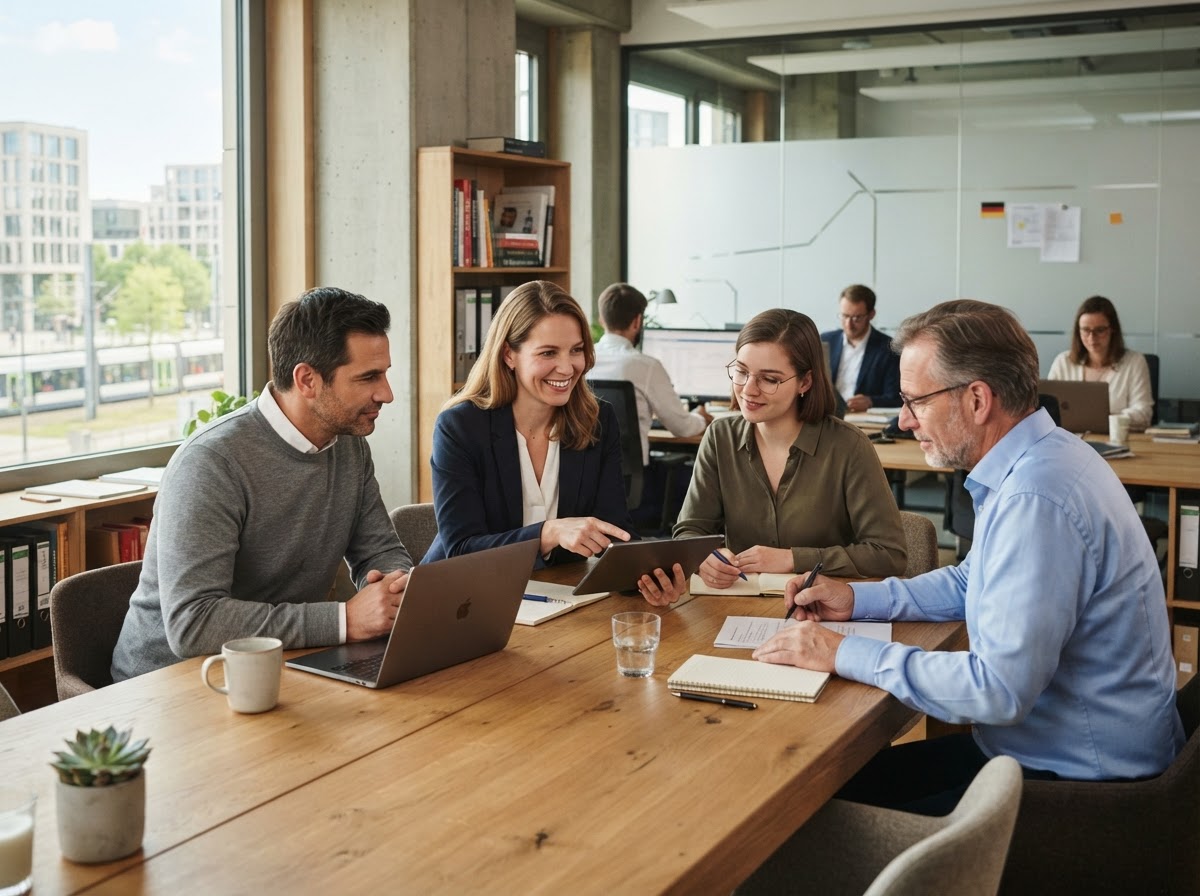 Shell Invest Visualisierung von Datenströmen, die zu einem klaren Signal verdichtet werden