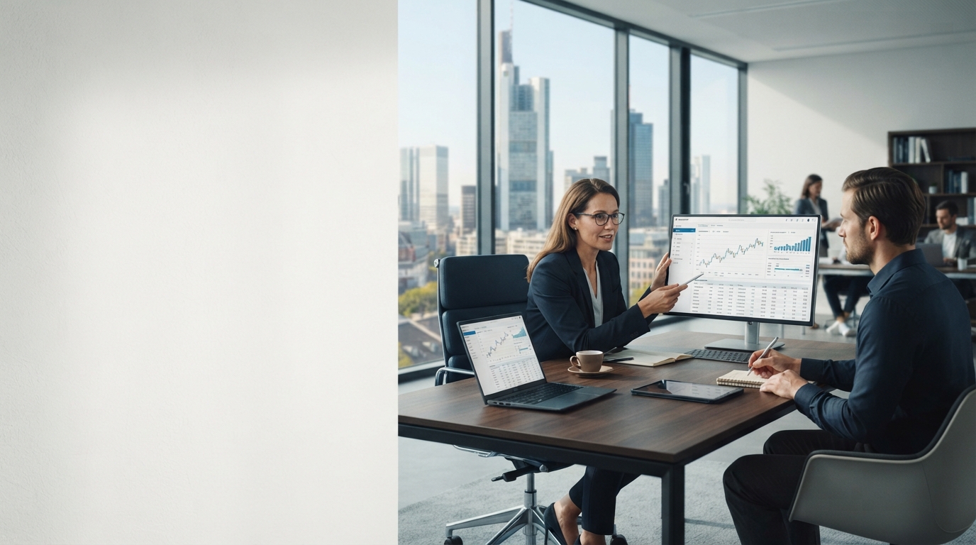 Shell Invest Dashboard mit stetiger Wachstumskurve und markierter Stop-Loss-Linie